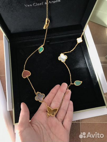 Длинное колье Van Cleef& Arpels на подарок