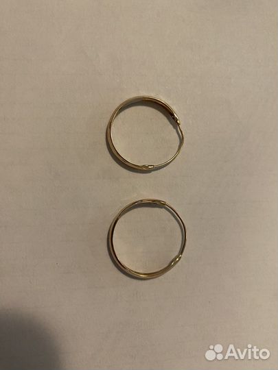 Продам золотые серьги, 585 пробы