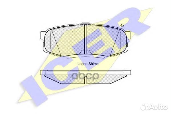 Колодки торм.зад. 181875 Icer
