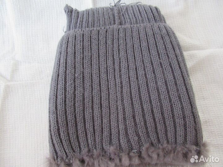 Шапки норка вязанные