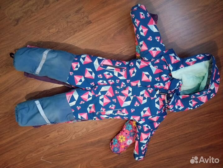 Зимний комбинезон для девочки 104