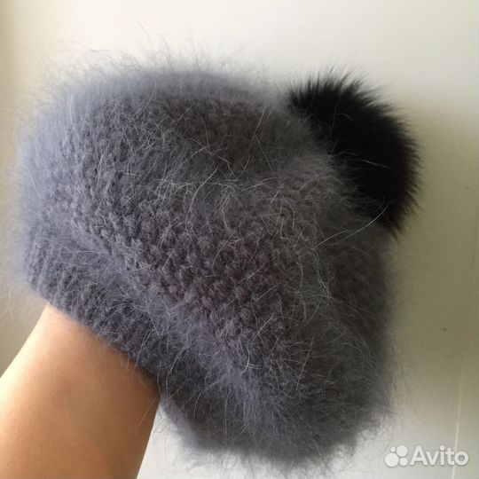 Берет из пуха норки