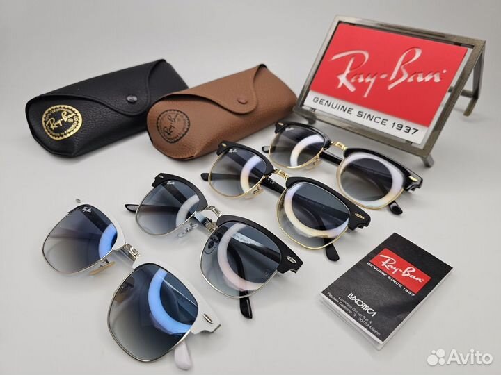 Очки Ray Ban 3507 Clubmaster Синее Стекло