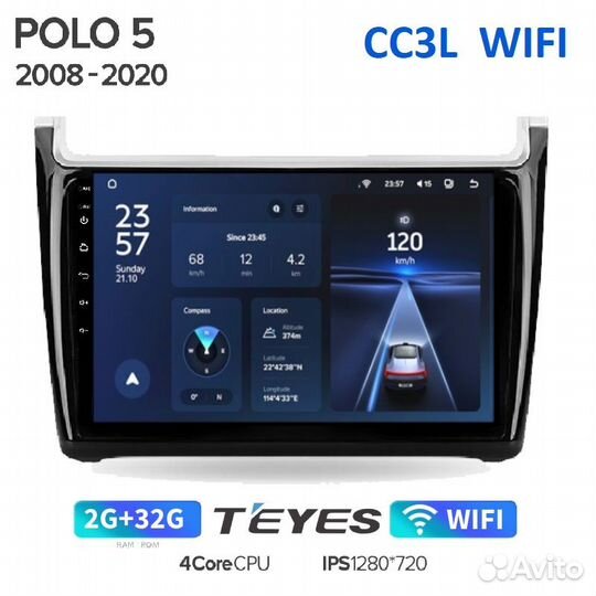 Teyes CC3L WiFi для Vw Passat Polo