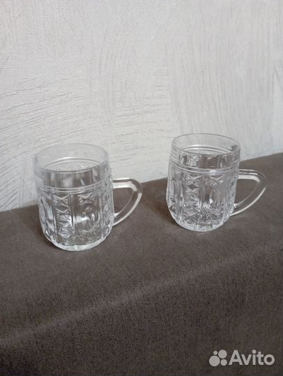 Хрустальные пивные кружки