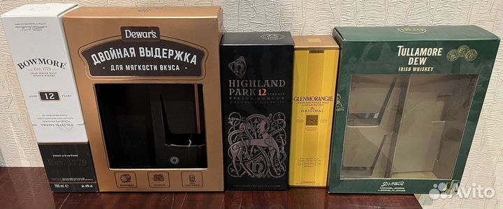 Бутылка стеклянная от элитного алкоголя