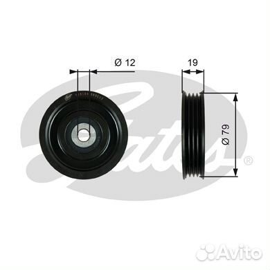 Натяжной ролик привода вспомогательных агрегатов d