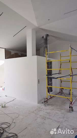 Шпаклевка стен, штукатурка