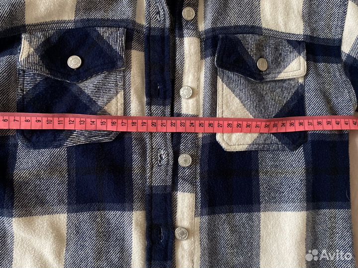 Рубашка в клетку теплая zara 110 116
