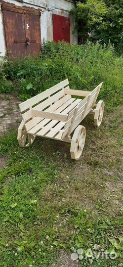 Садовый дэкор, тележка