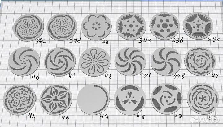 Кондитерские насадки для зефира и крема цветы