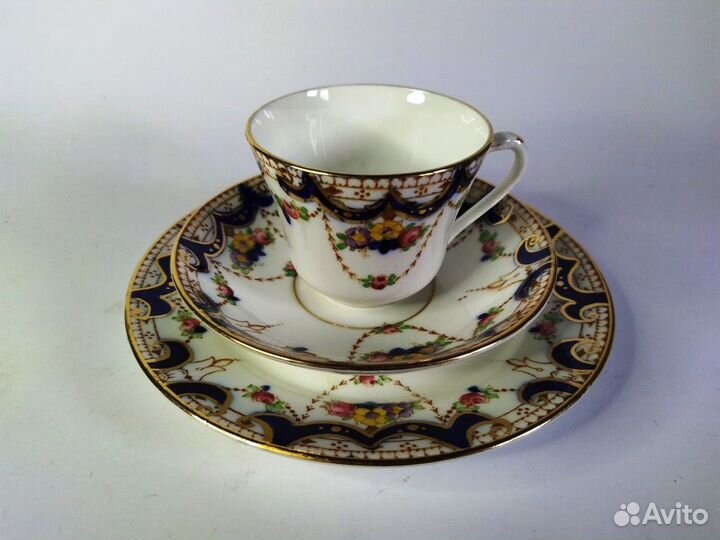 Чайное трио и блюдо beswick & sons, Имари,Роспись