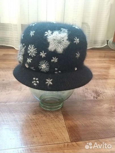 Шляпа женская и шарф шерсть