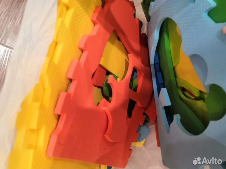 Ковёр-пазл, детский транспорт