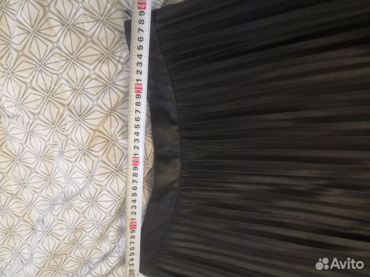 Кожаная юбка длинная