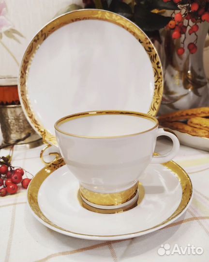 Тройка лфз Аврора чайная пара