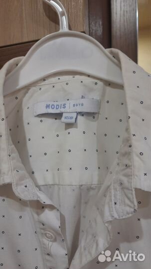 Рубашка на рост 158, с мелким рисунком