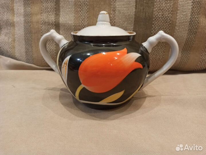 Сахарница Красный тюльпан