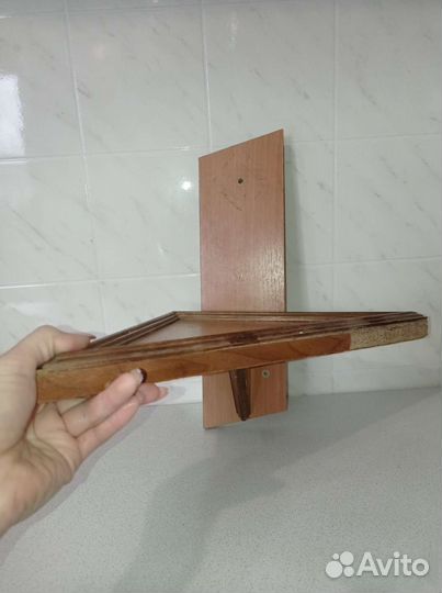 Полочка дерев.угловая