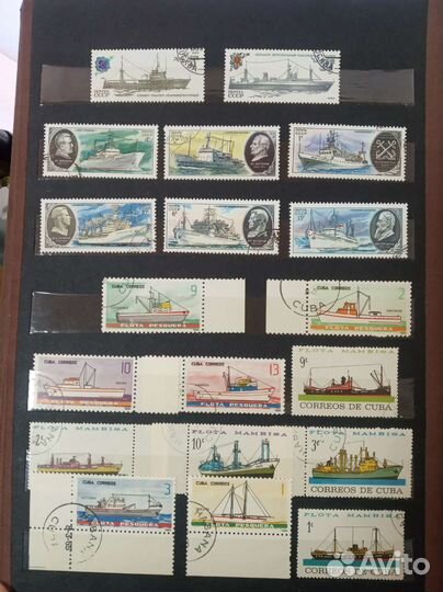 Куба, Россия 19 марок Корабли