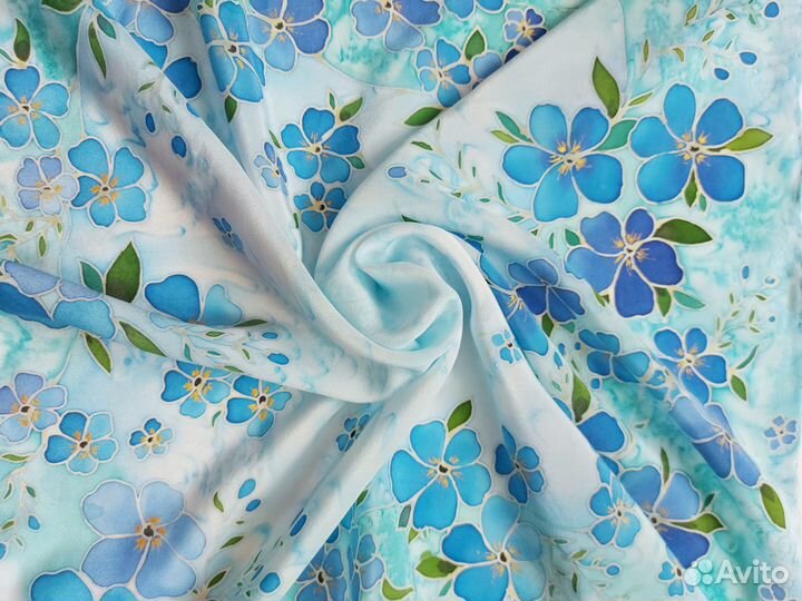 Шёлковый платок батик ручная роспись 