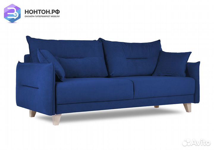 Диван пантограф Велс тёмно-синий
