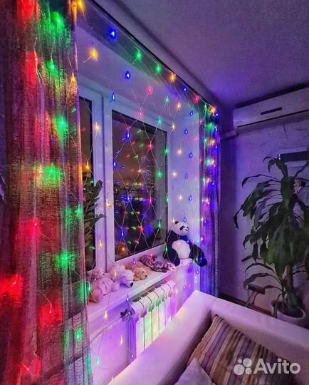 Гирлянда на окно новая