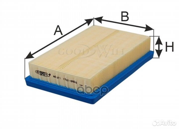 Фильтр воздушный toyota, PSA