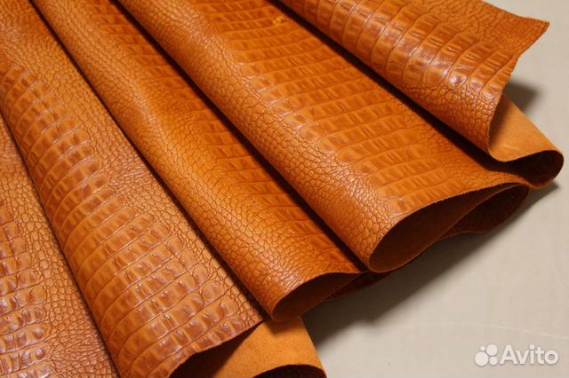 Кайман с восковой отделкой. Натуральная кожа