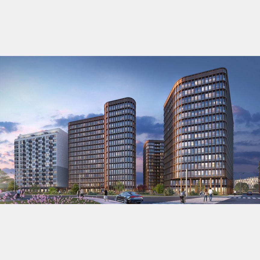 1-к. апартаменты, 43,9 м², 2/15 эт.