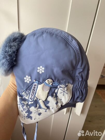 Шапка ушанка для мальчика 50-52