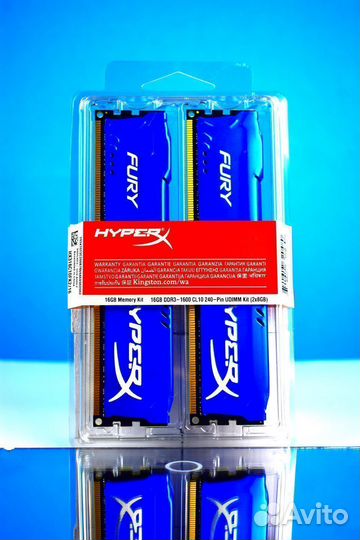 Память HyperX Fury DDR4 3200 мгц 2*8 гб dimm
