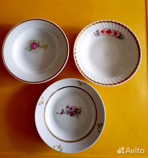 Тарелки СССР разные фарфор