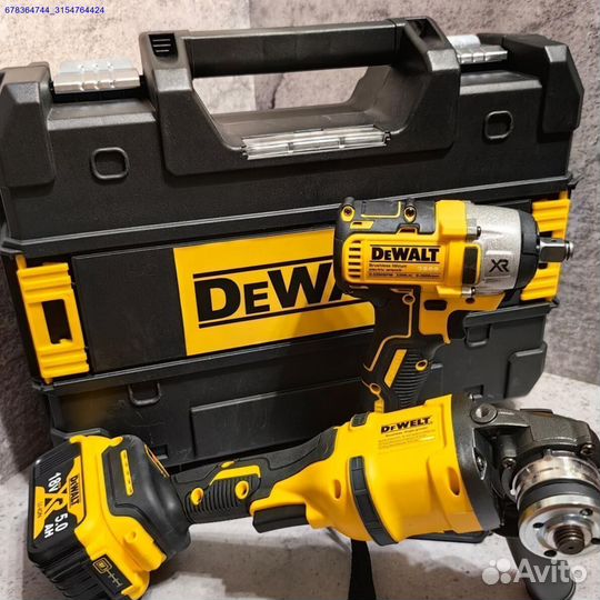 Набор DeWalt Болгарка ушм + Гайковерт (Арт.83856)