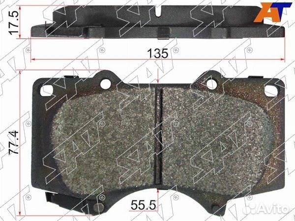 Колодки тормозные Передние toyota land cruiser prado