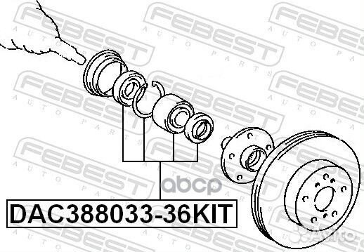 Подшипник DAC388033-36KIT Febest