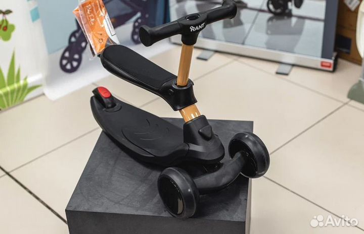 Беговел-самокат Rant Rider, черный