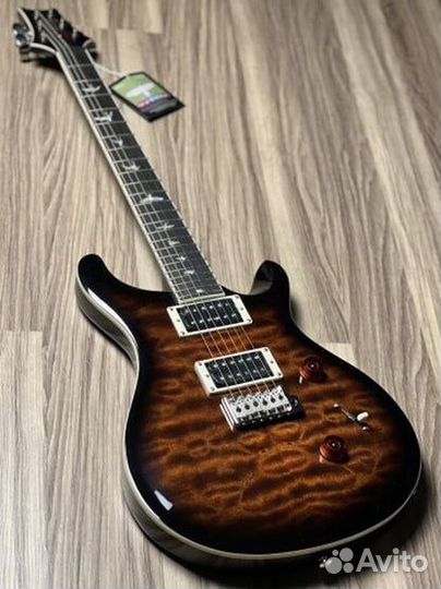 Электрогитара PRS SE Custom 24 Quilt Black Gold Bu