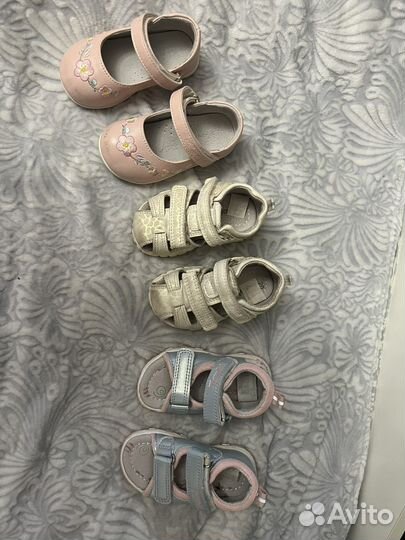 Босоножки туфли сандали для девочек размер 20-21
