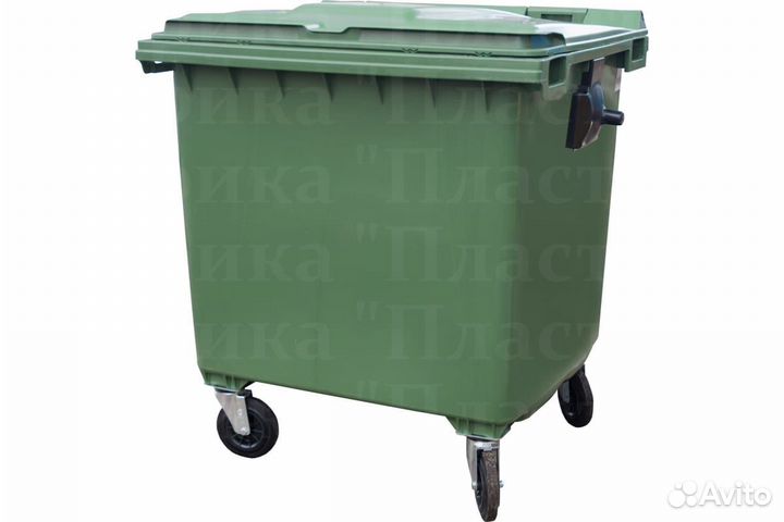 Бак мусорный пластиковый 770л S3625