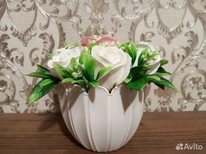 Композиция мыльных роз