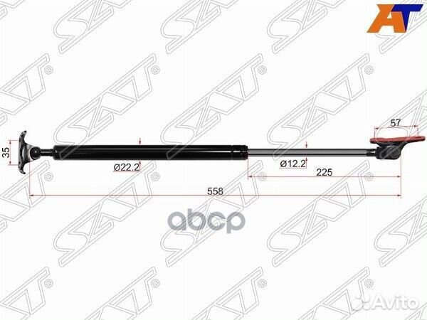 Амортизатор задней двери toyota caldina/carina