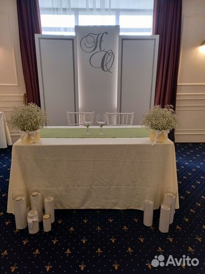 Задний фон молодоженов. Фотозона. Свадьба