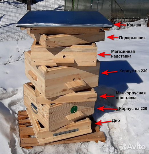 Продам новые ульи для пчел (двенадцатирамочные)