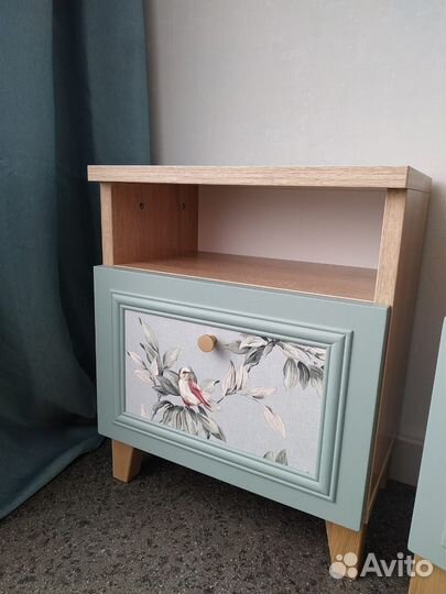 Тумбочки с птичками, прикроватные. Редизайн