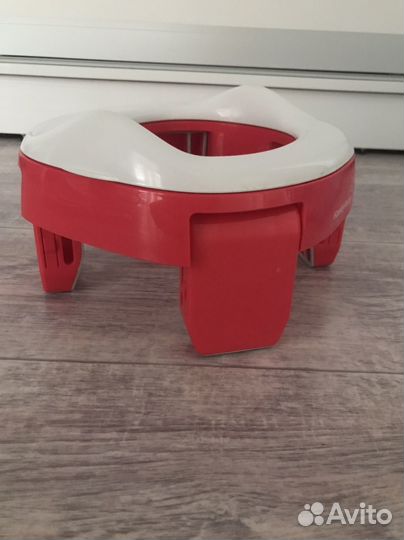 Горшок детский дорожный складной 2в1