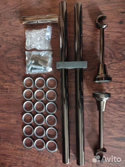 Кованые карнизы, полностью металл, премиум