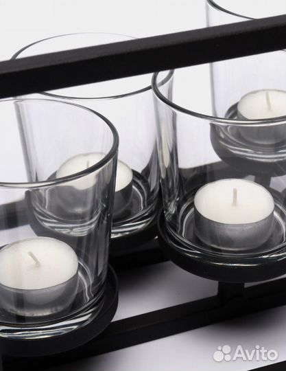 Подсвечник металлический 5 Свечей Лофт Loft