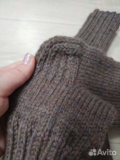 Носки ручной вязки шерстяные