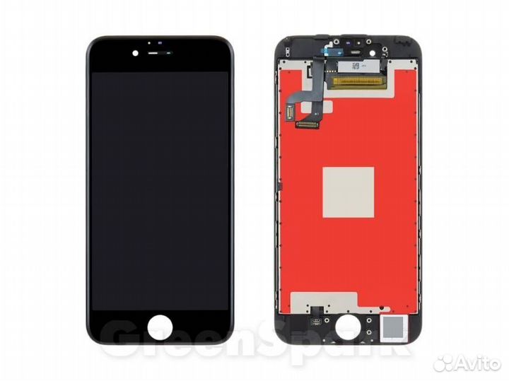 Дисплей для iPhone 6S +тач черный с рамкой copy
